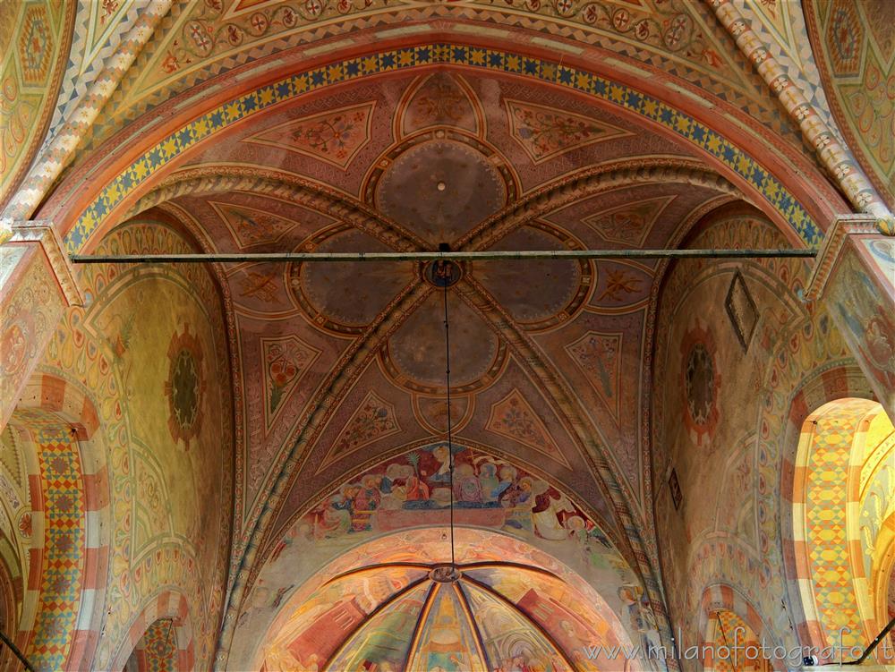 Castiglione Olona (Varese, Italy) - Ceiling of the last span of the central nave of the Collegiate Church